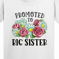 thumbnail image 4 of Inktastic Promoted to Big Sister with Flowers Youth T-Shirt, 4 of 5