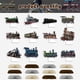 thumbnail image 2 of 12 Piezas De Centros De Mesa De Panal De Tren Para Decoración De Mesa, Decoraciones De Mesa De Tren Retro, Adornos De Mesa Para Decoraciones De Fiesta De Tren, Suministros De Fiesta De Cumpleaños De T, 2 of 5