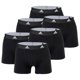 thumbnail image 1 of adidas Calzoncillos para hombre, pack de 6 - Trunks, Active Flex Cotton, Logo, Solid Colour Negro L (Large), 1 of 3