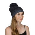 thumbnail image 1 of Gravity Threads Warm Cable Knit Thick Slouch Beanie w/ Pom, 1 of 2