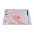 thumbnail image 1 of XMXY Woven Placemats Set of 6 PCS, Cherry Blossom Tree Table Mats Washable Heat Resistant Placemats, 1 of 6