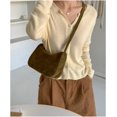 thumbnail image 5 of Zhengup Retro Crossbody Suede Bags Small Shoulder Bag Women Stylish Square Purse Fall Winter, 5 of 7