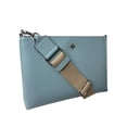 thumbnail image 2 of Tory Burch Women's 156480 Blake Patent Swingpack Smooth Leather Crossbody Shoulder Bag (Angel Blue), 2 of 5