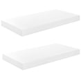 thumbnail image 1 of Estantes de Pared Casafoyer Alto Brillo Blanco 50x23x4 cm MDF 2 unidades, 1 of 5