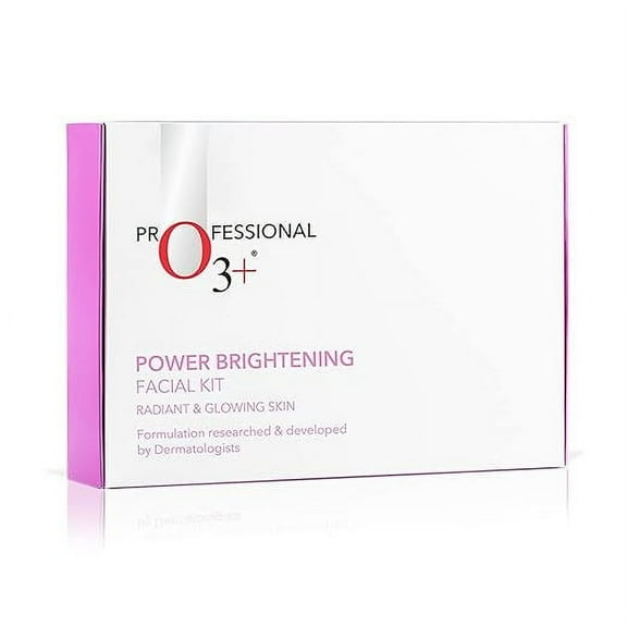 The O3  Power Brightening Facial Kit is a skincare kit designed to provide radiant, glowing skin by targeting uneven skin tone and dullness.