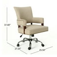 thumbnail image 4 of Dasun Office Chair, Wheat, 4 of 5
