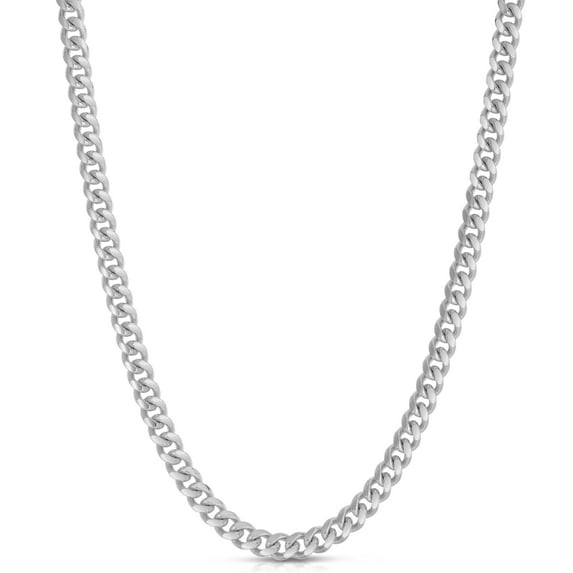 Mens 925 Sterling Silver 6MM Miami Cuban Link Chain, Solid 925 Italy, Next Level Jewelry
