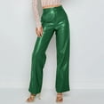 thumbnail image 2 of Fashion Women's High Elastic PU Leather Pants Bottom Pants Women's Pants, 2 of 2