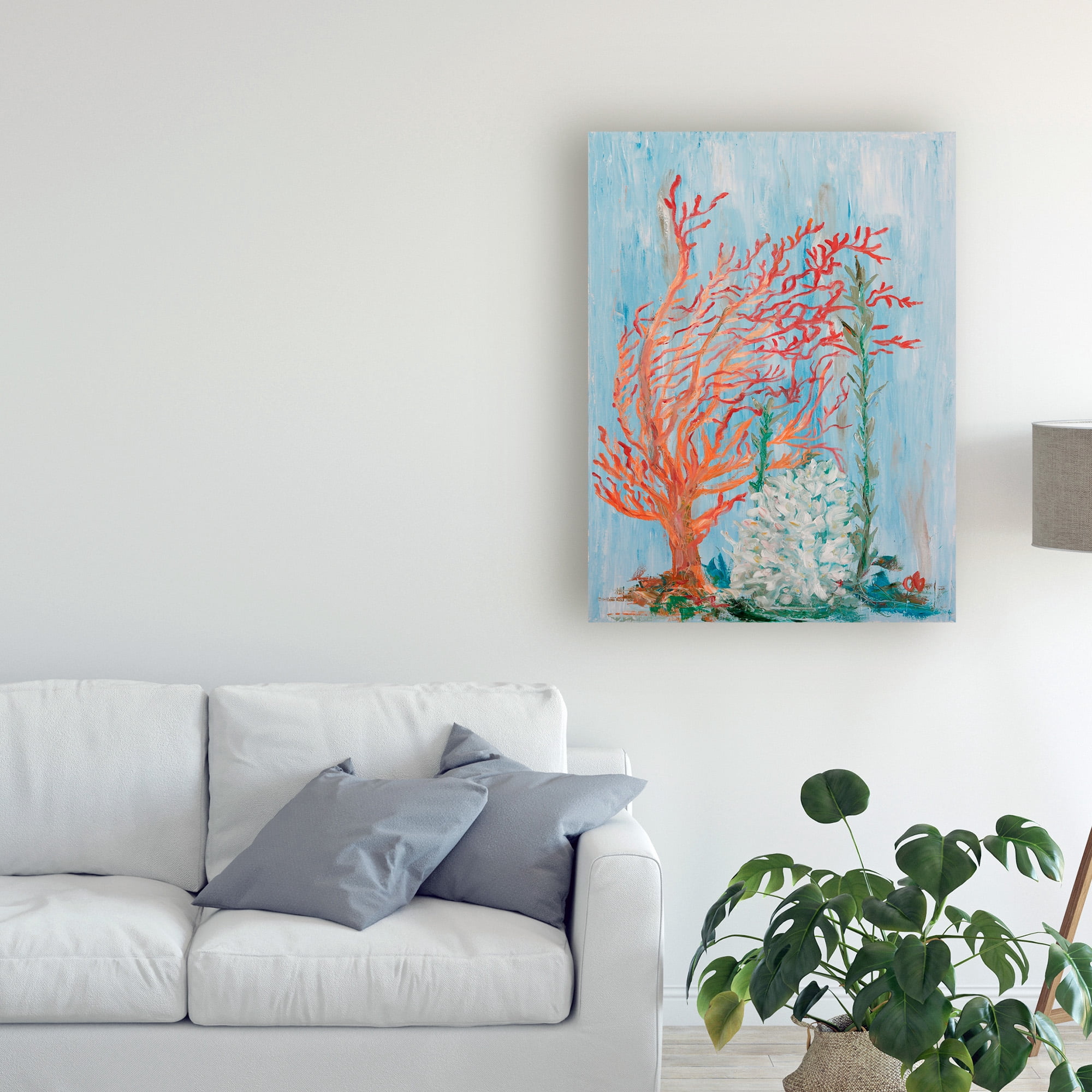 Trademark Fine Art 'Painterly Coral I' Canvas Art by Olivia Brewington