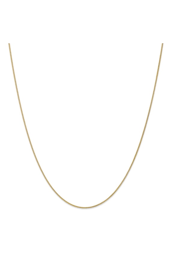 Leslie's Real 10kt Yellow Gold 1mm Wheat Chain; 20 inch; Lobster Clasp; for Adults and Teens; for Women and Men