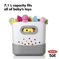 thumbnail image 3 of Almacenamiento de juguetes de baño OXO Tot Stand Up, gris, 7,1 L, plástico, apto para lavavajillas, 3 of 9