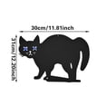thumbnail image 2 of BlackCat pour Jardin BlackCat Scarer de Jardin Yeux Réfléchissants Résistant aux Intempéries Scarer pour Jardin Extérieur Marqueurs de Jardin pour Signes de Jardin en Métal Sweet 16 avec Drapeau de Jardin de Pâques pour Garçons, 2 of 3