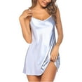 thumbnail image 2 of zttd women cowl neck satin mini nightdress silk underwear strap cami dress sleepwear, 2 of 9