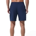 thumbnail image 4 of Athletic Gym Mens Shorts Casual Quick Dry Basketball Shorts with Pockets for Workout Running Dark Blue XXXL, 4 of 6