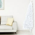thumbnail image 1 of vidaXL Artificial Half Pre-lit Christmas Tree with Ball Set White 210 cm, 1 of 5
