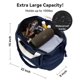 thumbnail image 3 of Bolsa Bagelite de lona, 22 pulgadas, 50 L, tamaño grande, para mujer, azul, 3 of 5