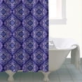 thumbnail image 4 of Purple Ethnic Geometric Pattern Shower Curtain 72"x84" ,Bathroom Decorative Shower Curtains Set with 12 Hooks,Modern Waterproof Washable Shower Curtain, 4 of 6