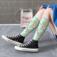 thumbnail image 5 of KLL Elephant and Flowers Print Cool Socks Men's Women's Crew Socks Funny Crazy Novelty Stockings, 5 of 6
