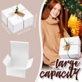 thumbnail image 3 of Set de 8 Cajas de Regalo Crtiin de Papel Blanco 20x20x10 cm, 3 of 7
