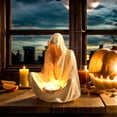 thumbnail image 3 of Candelabro Fantasma Sin Rostro Resina para Suministros Fiesta en Casa, 3 of 9