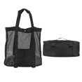 thumbnail image 3 of Bolsa de playa desmontable, transpirable, fácil de limpiar, bolsa de almacenamiento aislante para ocio al aire libre, color negro, 3 of 8