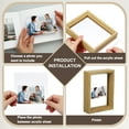 thumbnail image 4 of Uxcell 1Pcs Floating Frame, 3.5 x 5 Inch Wood Picture Frame for Pressed Flowers, 4 of 6