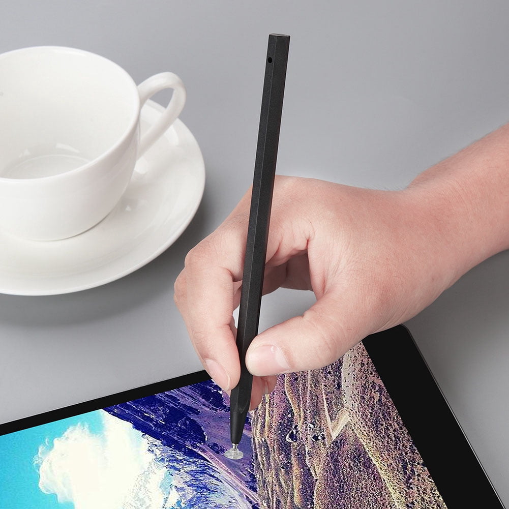 Qiilu 2PCS Precision Disc Stylus Touch Capacitive Screen Pens For All Mobile Phones & Tablets Black, Stylus Pen Disc Tips, Stylus