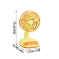 thumbnail image 2 of Small Desk Fan Usb Rechargeable, Quiet Portable Desktop Fan for Office, 3 Speeds, 2 of 6