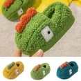 thumbnail image 2 of FUZHIQ Toddler House Slippers Size 8 Cartoon Animal Soft Sole Toddler Shoes Warm Non- First for Home Indoor Winter Bedroom Non Baby Girls Boys, 2 of 6