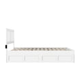 thumbnail image 6 of Zen Zone Bed with Footboard & Drawers - Solid Wood Platform Bed Frame - White Finish, 6 of 6