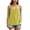 Yellow, variant on LYXSSBYX Blouses for Women Short Sleeve Women's Casual Solid Color Sleeveless Crew Neck Top