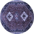 thumbnail image 1 of Ahgly Company Machine Washable Indoor Round Persian Blue Traditional Area Rugs, 7' Round, 1 of 4