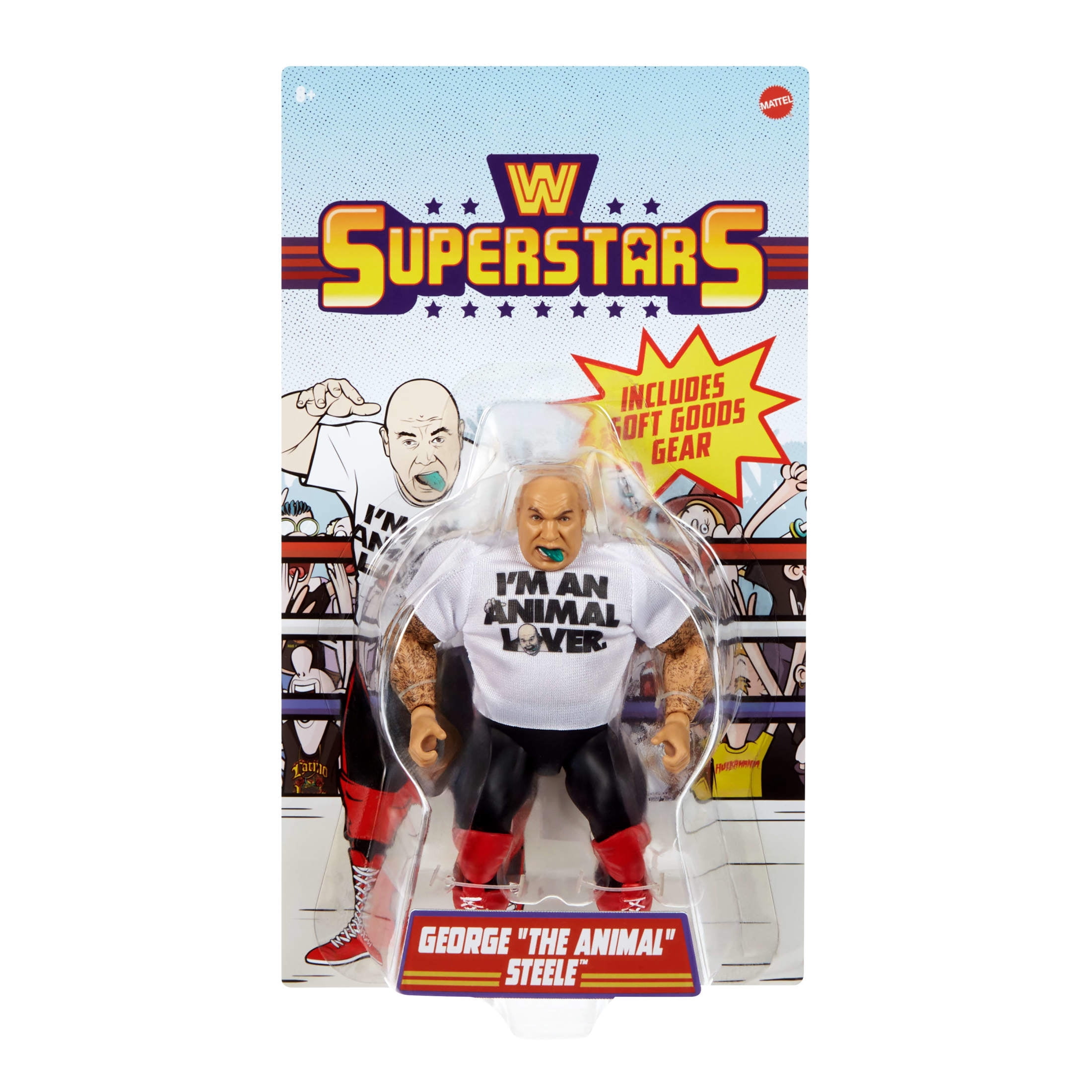 WWE Superstars Action Figure & Accessories Sets, 6-inch Retro Collectible (Styles May Vary)