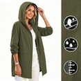 thumbnail image 3 of Otntypg Women's Lightweight Raincoat Full Zip up Long Sleeve Waterproof Packable Outdoor Windproof Hooded Active Rain Jacket with Pockets, 3 of 10