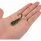 thumbnail image 4 of 10 ganchos individuales de bronce para pared, perchero, tono bronce, con tornillos de montaje., 4 of 5