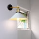 thumbnail image 1 of Apliques de pared de metal industriales, portalámparas E27 con brazo oscilante ajustable, luz de pared interior para áticos y hoteles (acabado en latón), 1 of 5