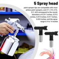 thumbnail image 4 of 5 Pieces Spray Tips Reversible Spray Tip Airless Spray Nozzles for Airless Spraying Machine (109, 21, 4 of 5
