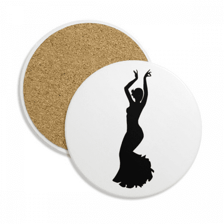 

Performance Dancer Folk Dance Art Coaster Cup Mug Tabletop Protection Absorbent Stone