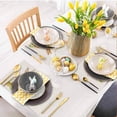 thumbnail image 6 of KCEHTA Easter Placemats Bunny Rabbit Floral Spring Table Mats for Party Kitchen Dining Decorations, 6 of 7