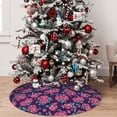 thumbnail image 5 of Sikiie Rose Flowers 30-48 inches {designName} Print Christmas Tree Skirt Snowman Xmas Tree Skirt with Edge Christmas Decorations for Holiday Party48", 5 of 7