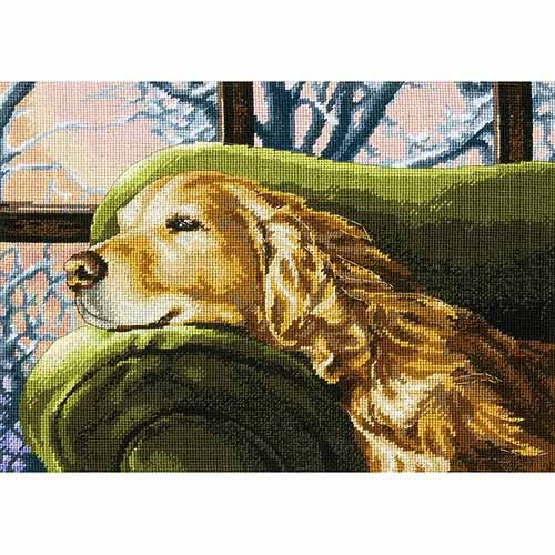 Dimensions Needlepoint Kit, Lounging, 14" x 10"