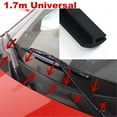 thumbnail image 5 of KERISTE Black Car Front Windshield Panel Decorative Trim Sealing Protective Rubber Strip, 5 of 9