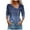 #0002-Blue, variant on Pounoo Womens Long Sleeve Tops Dressy Casual Asymmetric V Neck Gift Button Shirts Spring Fashion Slim Fit Business TopsWestern B louses Summer