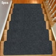 thumbnail image 1 of Edging Stair Treads Non-Slip Corner Indoor Stair Runners for Wooden Steps,Landing Slip Resistant Stair Rugs,30.4*8 Inch,5PCS-Dark Gray, 1 of 10