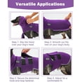 thumbnail image 4 of Dog Anxiety Vest with Hood, Skin-Friendly Thunder Jacket for Dogs, All-in-One Calming Shirt Hood Thunder, Fireworks, Separation - Keep Pet Calm Without Medicine, Purple, 2XL, 4 of 4