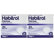 2 Pack - STEP 1 Habitrol Transdermal Nicotine Patches (28 EACH) 21mg, Total 56 Patches