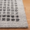 thumbnail image 3 of SAFAVIEH Ebony Adams Dot-Print Area Rug, Silver/Black, 6' x 6' Square, 3 of 11