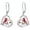 Heart Cardinal, variant on 925 Sterling Silver Sunflower/Red Cardinal/BlueJay Bird Dangle Earrings Heart Animal Leverback Earrings Jewelry Gifts for Women