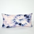 thumbnail image 3 of NFC Home Bullseye Tie Dye Lumbar Throw Pillow, 12x24 Inch, Lavendar and Pink, 3 of 3