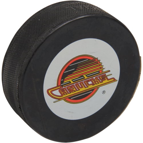 Vancouver Canucks Skates Logo Vintage Replica Puck No Size by Sher-Wood Hockey